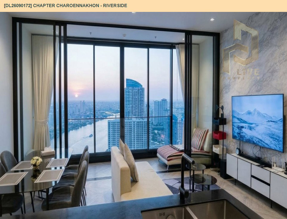 รูป DL26090172 ให้เช่าคอนโด แชปเตอร์ เจริญนคร - ริเวอร์ไซต์ (Chapter Charoennakhon - Riverside) ใกล้ BTS กรุงธนบุรี พร้อมเข้าอยู่ โทรด่วน 0614453194 LineID @952jdxxk - รูปที่ 8/17
