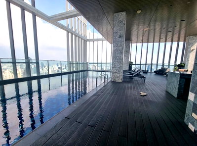 คอนโดให้เช่า : 2 ห้องนอน | 2 ห้องน้ำ | BTS Phrom Phong | 56 ตร.ม. | 55,000 บาท/เดือน | ชั้น 23 — Park Origin Phrom Phong กรุงเทพฯ