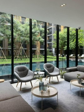 1 ห้องนอน | 1 ห้องน้ำ | BTS Ekkamai | 27 ตร.ม. | 18,000 บาท/เดือน | ชั้น 6 — Noble Ambience Sukhumvit 42 กรุงเทพฯ