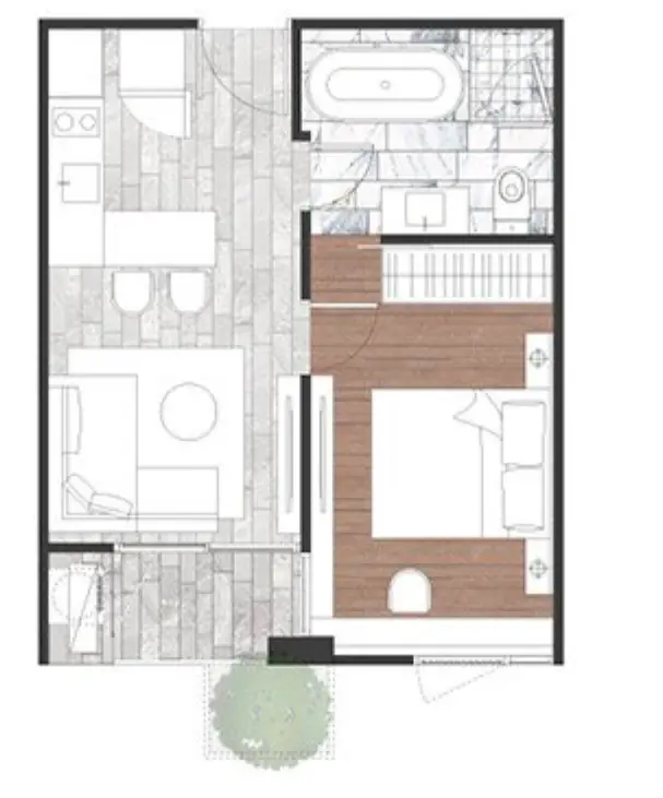รูป 168 Sukhumvit 36 1 bedroom, for sale - รูปที่ 6/7