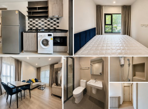 2Bed | 1Bath | MRT Phetchaburi | 46sqm | THB 27,000/mo | Fl.6 — The Base Phetchaburi-Thonglor Bangkok