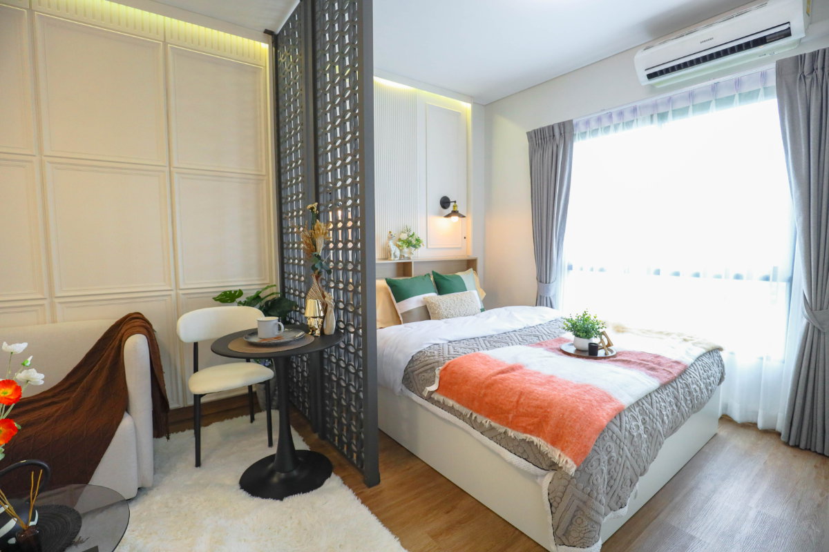 รูป 🏡 คอนโดมิเนียม 23 ตร.ม. 📍 ยูนิโอ พระราม 2 – ท่าข้าม (UNIO RAMA 2 – THAKHAM) ✨ ห้องแต่งสวยพร้อมอยู่ · ทำเลเดินไปเซ็นทรัลพระราม 2 - รูปที่ 9/28