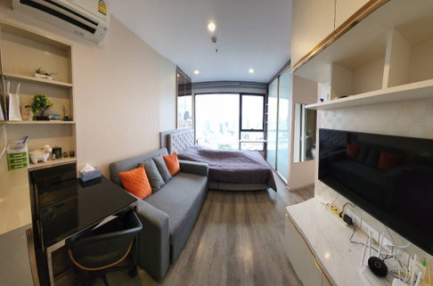 Studio | 1Bath | MRT Phetchaburi | 24sqm | THB 20,000/mo | Fl.35 — Ideo Mobi Asoke Bangkok