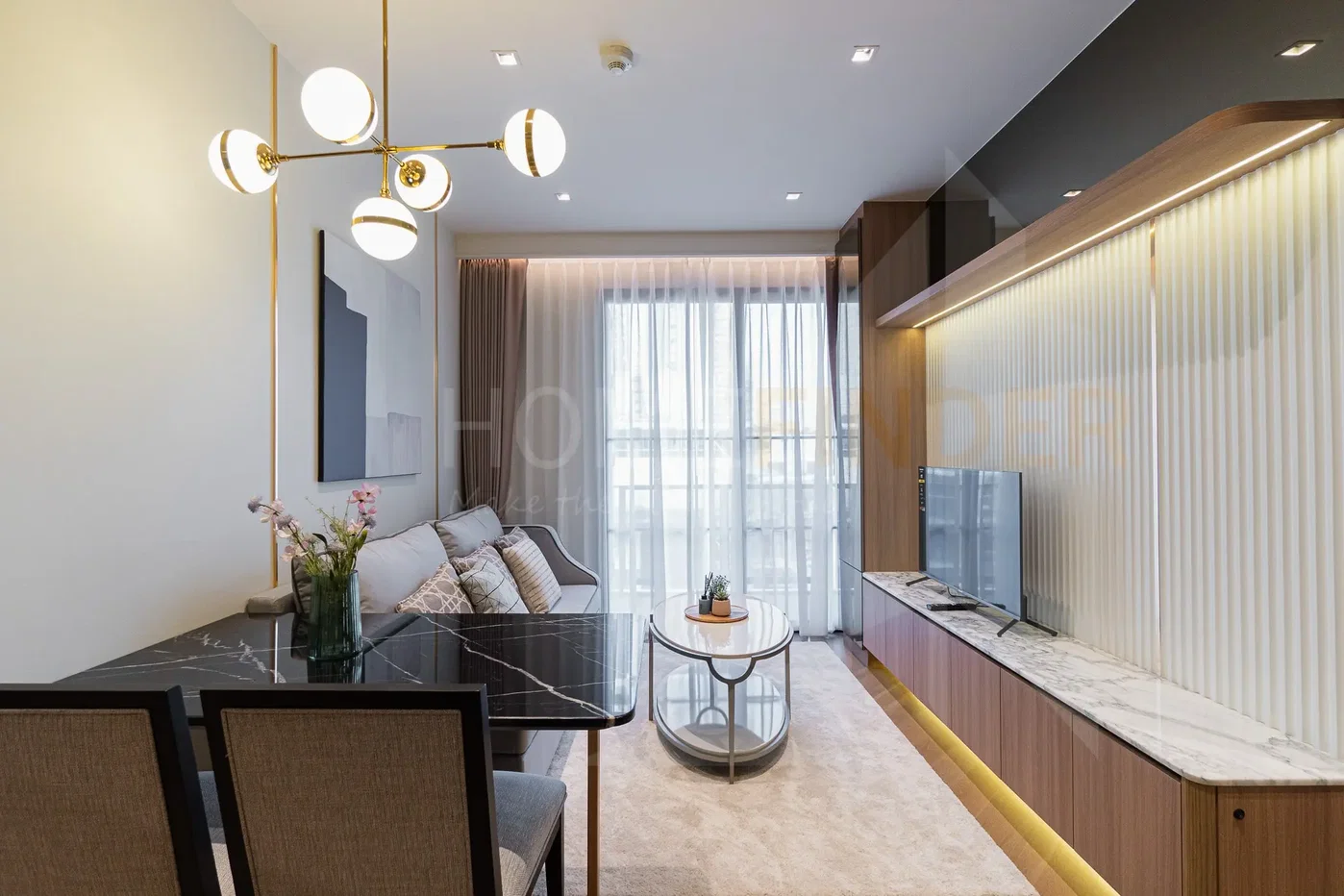 รูป The Reserve Sukhumvit 61 2 bedrooms, for rent - รูปที่ 3/9