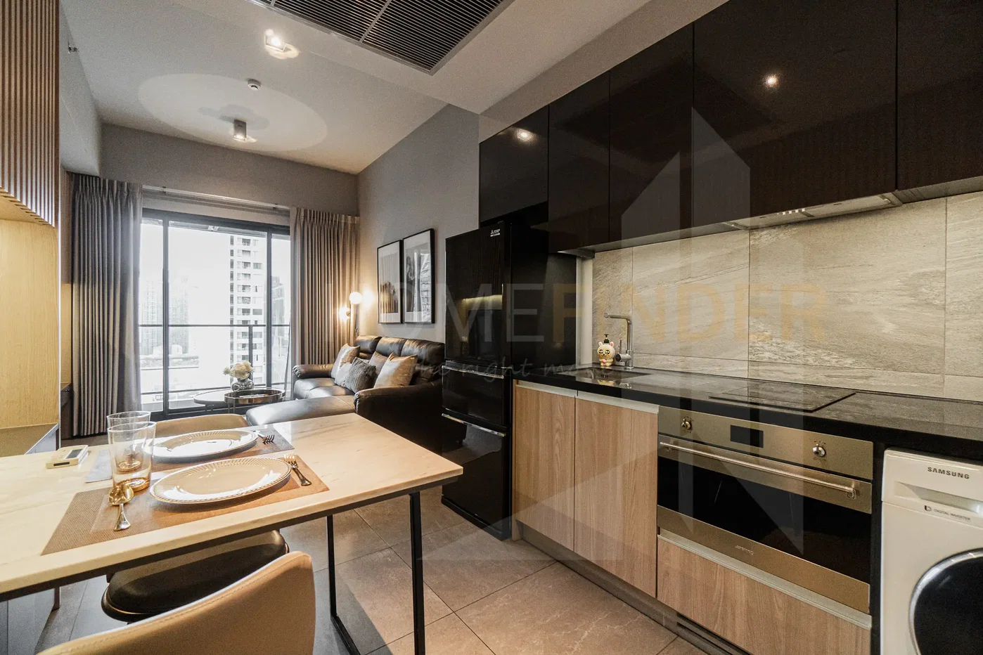 รูป The Lofts Asoke HF-8648 1 bedroom, for rent - รูปที่ 3/6