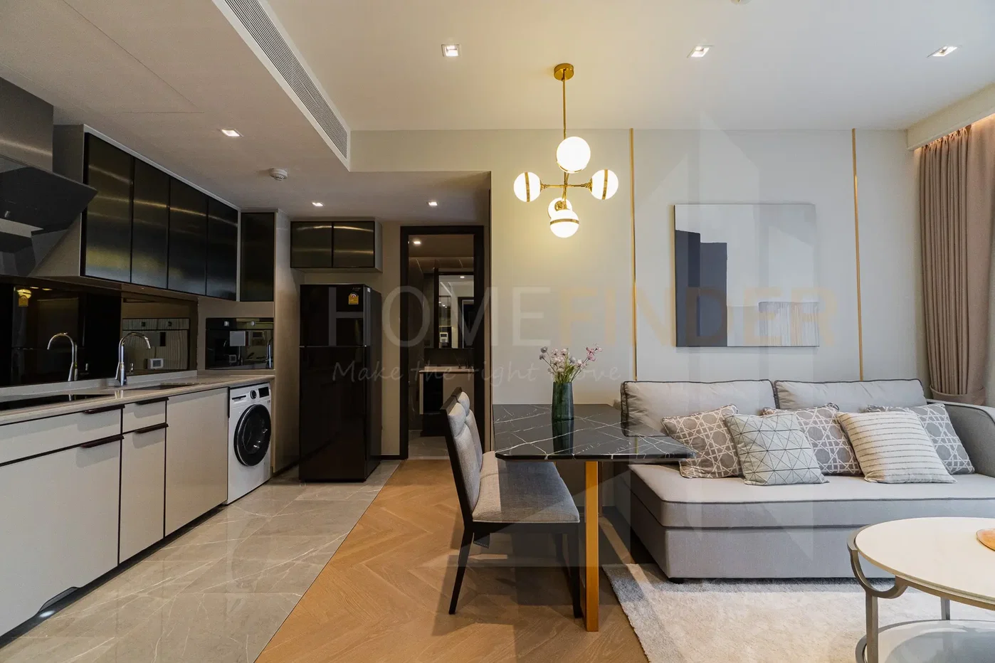 รูป The Reserve Sukhumvit 61 2 bedrooms, for rent - รูปที่ 4/9