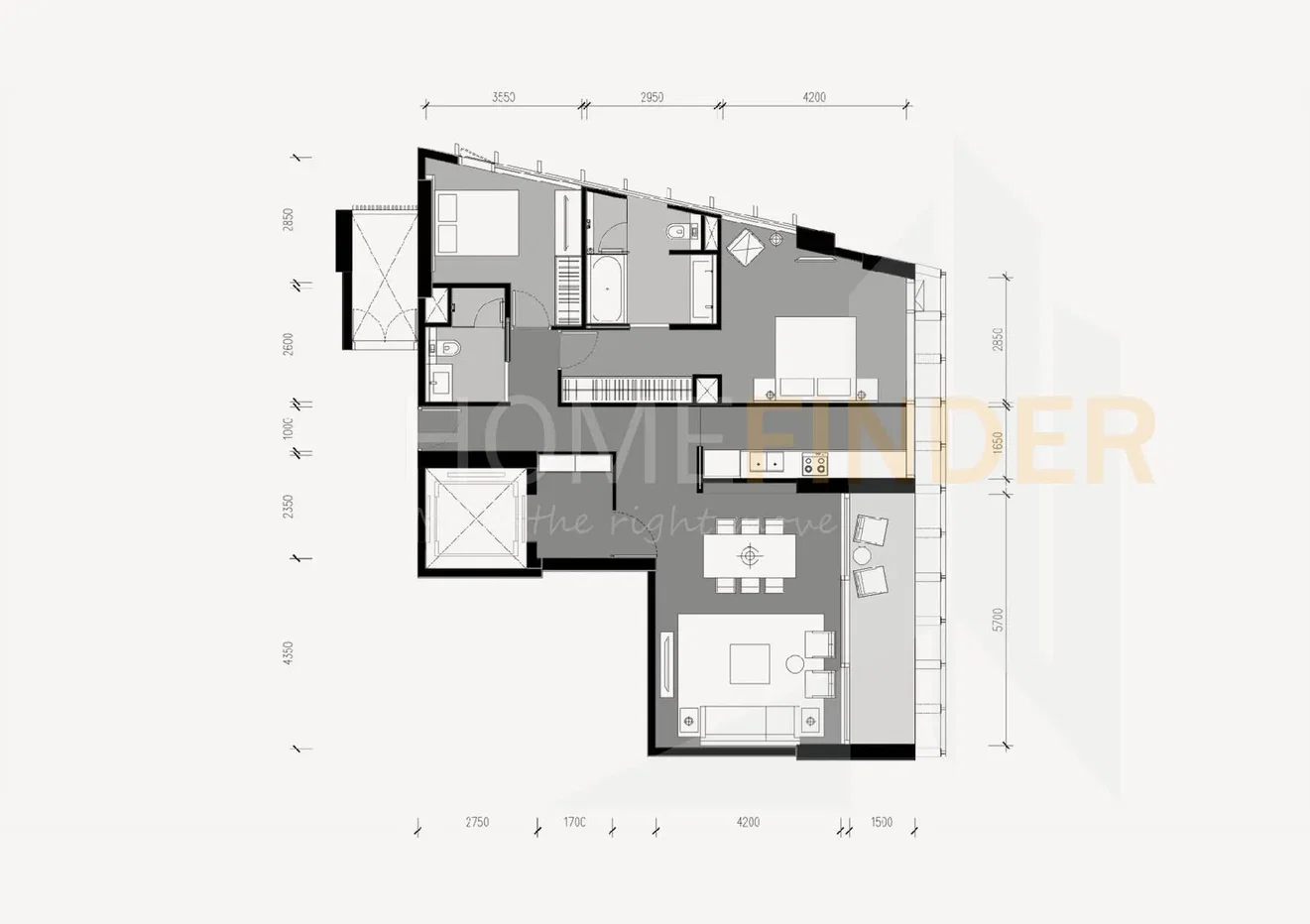 รูป The Estelle Phrom Phong 2 bedrooms, for sale - รูปที่ 2/4