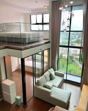 2Bed | 1Bath | MRT Ramkhamhaeng | 51sqm | THB 26,000/mo | Fl.23 — Ideo New Rama 9 Bangkok