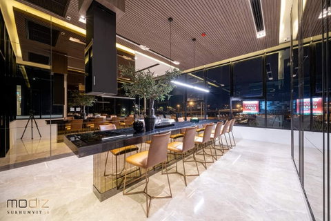 รูปภาพ 1 ห้องนอน | 1 ห้องน้ำ | BTS On Nut | 42 ตร.ม. | 26,000 บาท/เดือน | ชั้น 17 — Modiz Sukhumvit 50 กรุงเทพฯ