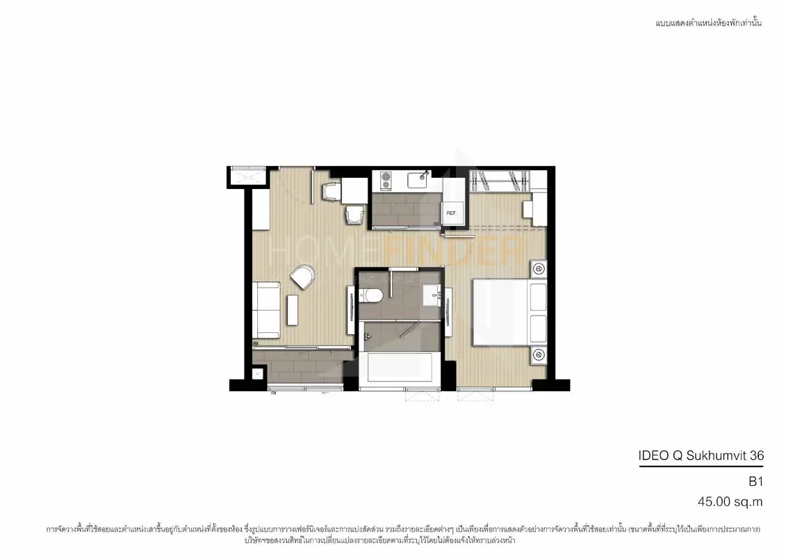 รูป IDEO Q Sukhumvit 36 1 bedroom, for sale - รูปที่ 8/8