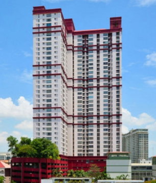 2 ห้องนอน | 1 ห้องน้ำ | BTS Phaya Thai | 49 ตร.ม. | 23,000 บาท/เดือน | ชั้น 5 — Pathumwan Resort กรุงเทพฯ