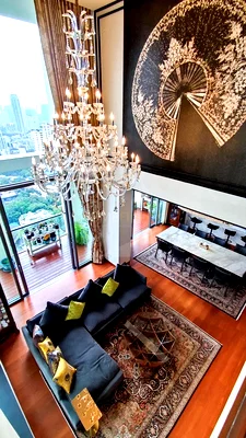 คอนโดให้เช่า : The Sukhothai Residences 4 bedrooms, for rent