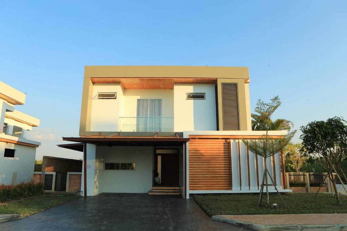 🏡✨ พูลวิลล่าหรู 2 ชั้นให้เช่า บ้านสไตล์โมเดิร์น พร้อมสระว่ายน้ำส่วนตัว โซนสันกำแพง #ASP-V0039