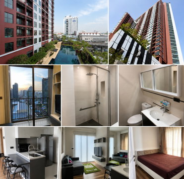 1 ห้องนอน | 1 ห้องน้ำ | BTS Wongwian Yai | 30 ตร.ม. | 19,000 บาท/เดือน | ชั้น 14 — Nye By Sansiri กรุงเทพฯ