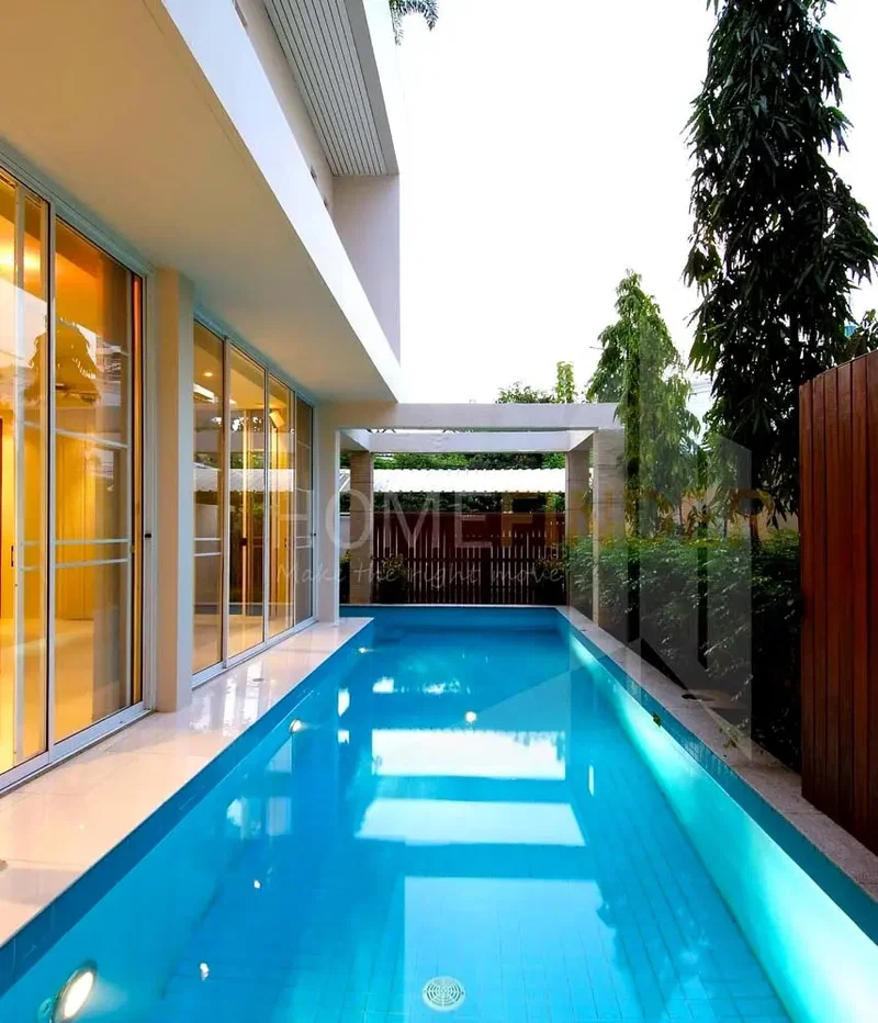 picture Single House with private pool in Thong Lor 4 bedrooms, for rent - 8/8