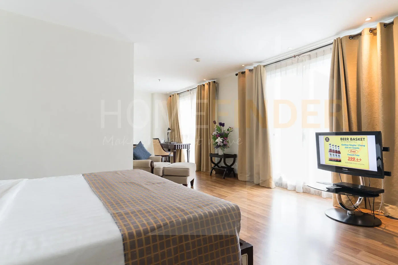 รูป The Bless Hotel & Residence 1 bedroom, for rent - รูปที่ 6/8