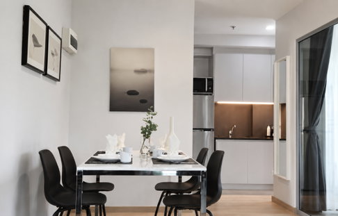 2Bed | 1Bath | BTS Bearing | 45sqm | THB 16,000/mo | Fl.8 — Deco Condo Bangkok