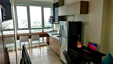Condos for rent : 1Bed | 1Bath | BTS On Nut | 35sqm | THB 19,000/mo | Fl.11 — Rhythm Sukhumvit 50 Bangkok