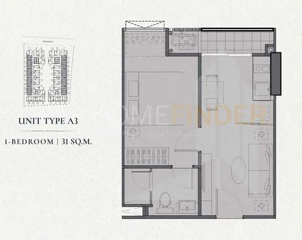picture Quintara Treehaus Sukhumvit 42 1 bedroom, for sale - 4/4