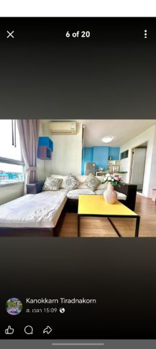 2-bed condo for rent, 52 sqm, Lumpini Ville On Nut - Lat Krabang