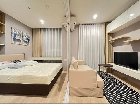 1Bed | 1Bath | MRT Thailand Cultural | 26sqm | THB 15,000/mo | Fl.10 — Noble Revolve Bangkok