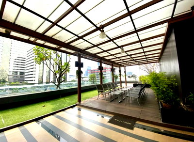 Condos for rent : 1Bed | 1Bath | BTS Surasak | 28sqm | THB 14,000/mo | Fl.24 — Lumpini Place Bangkok