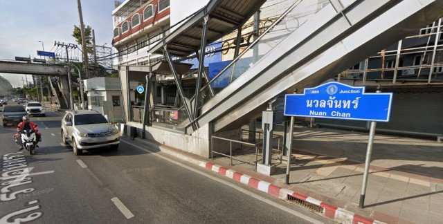 รูป ที่ดินถมแล้ว ใกล้ MRTรามอินทรา กม.6 200ม. และ VBAC รามอินทรา 500 ม. รามอินทรา 38-46 ที่ดินให้เช่าขนาด 176 ตร.วา. 704ตรม. - รูปที่ 7/8