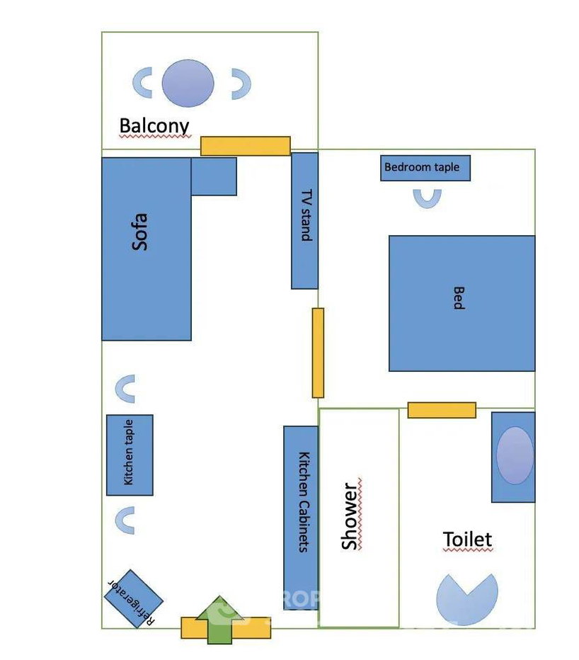 รูป คอนโด 1-ห้องนอน ที่ สยาม โอเรียนทัล การ์เด้น 2 ใกล้ ถนนพระตำหนัก พัทยา (ID 2116970) - รูปที่ 9/9