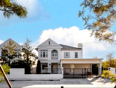 เช่าบ้านเดี่ยว นิคมอุตสาหกรรมบางปู : ให้เช่าบ้านเดี่ยว Villaggio 3 ศรีนครินทร์-บางนา | House for Rent Bangna | 4 ห้องนอน Fully Furnished