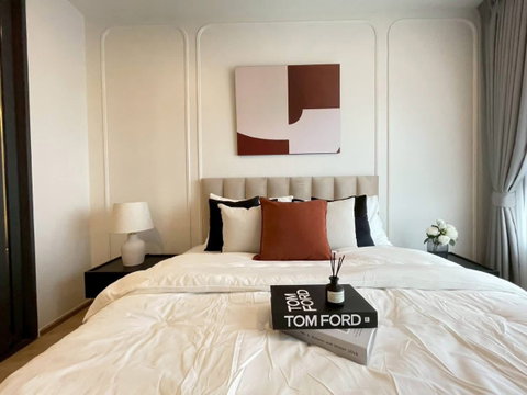 1 ห้องนอน | 1 ห้องน้ำ | MRT Queen Sirikit National Convention Centre | 28 ตร.ม. | 23,000 บาท/เดือน | ชั้น 24 — Life Rama 4 - Asoke กรุงเทพฯ