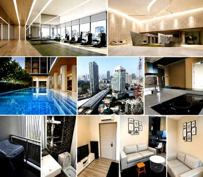 Condos for rent : 1Bed | 1Bath | BTS Phra Khanong | 35sqm | THB 27,000/mo | Fl.22 — The Room Sukhumvit 69 Bangkok
