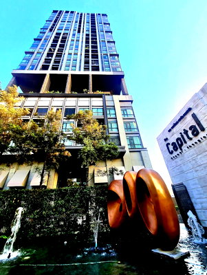 Condos for rent : 1Bed | 1Bath | MRT Phetchaburi | 31sqm | THB 16,000/mo | Fl.18 — The Capital Ekamai - Thonglor Bangkok