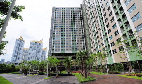 1Bed | 1Bath | MRT Phra Ram 9 | 32sqm | THB 14,000/mo | Fl.10 — Lumpini Place Rama 9 Bangkok