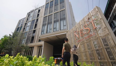 1Bed | 1Bath | MRT Sam Yan | 39sqm | THB 31,000/mo | Fl.4 — The Nest Chula-Samyan Bangkok