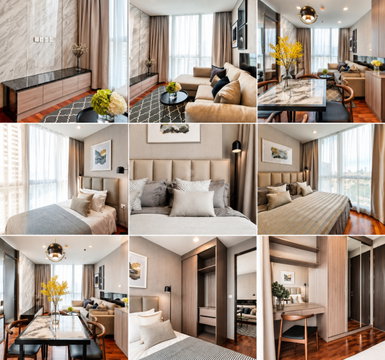2Bed | 1Bath | BTS Ratchathewi | 47sqm | THB 33,000/mo | Fl.31 — Wish Signature Midtown Bangkok