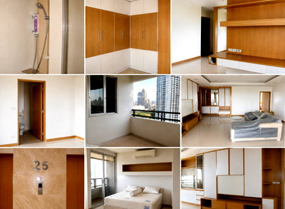 คอนโดให้เช่า : 3 ห้องนอน | 3 ห้องน้ำ | BTS Krung Thon Buri | 184 ตร.ม. | 35,000 บาท/เดือน | ชั้น 25 — Sathorn Bridge Tower กรุงเทพฯ