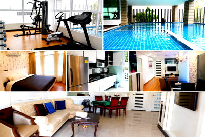 Condos for rent : 1Bed | 1Bath | BTS Phrom Phong | 46sqm | THB 45,000/mo | Fl.2 — Amethyst 39 Bangkok