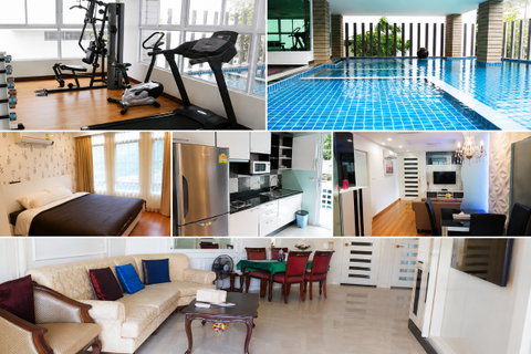 รูปภาพ 1Bed | 1Bath | BTS Phrom Phong | 46sqm | THB 45,000/mo | Fl.2 — Amethyst 39 Bangkok