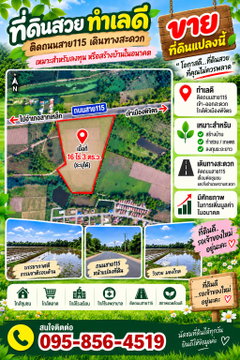 ขายที่ดินจังหวัดพิจิตร ต.ปากทาง อ.เมือง ติดถนนใหญ่ 4 เลน สาย115