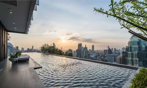 1Bed | 1Bath | BTS Phloen Chit | 35sqm | THB 29,000/mo | Fl.40 — Life One Wireless Bangkok
