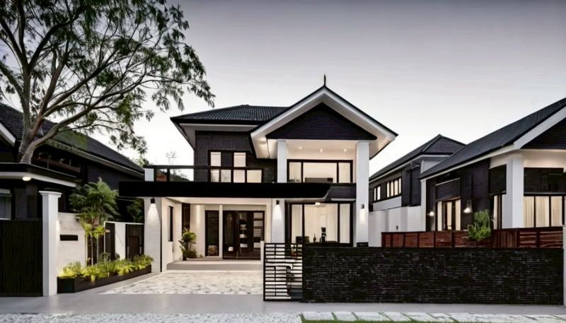 รูป บ้านหลังใหญ่ กว้างมากๆ ทำเลดี หมู่บ้าน เสนา แกรนด์ ไพรเวทโฮม (Sena Grand Private Home) มีศาลาริมน้ำ คู้บอน37 คลองสามวา - รูปที่ 21/22