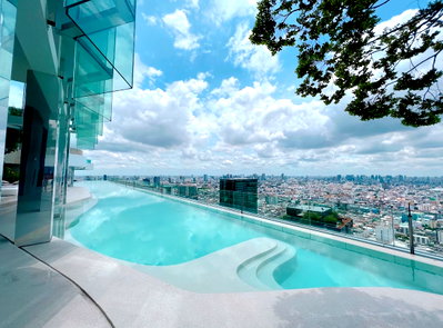 Condos for rent : 1Bed | 1Bath | MRT Phetchaburi | 28sqm | THB 18,000/mo | Fl.32 — Life Asoke Rama 9 Bangkok