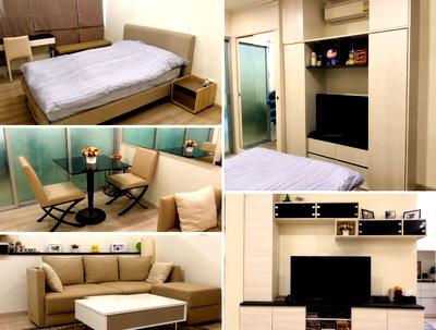 Condos for rent : 1Bed | 1Bath | MRT Huai Khwang | 38sqm | THB 16,000/mo | Fl.12 — Life Ratchadapisek Bangkok