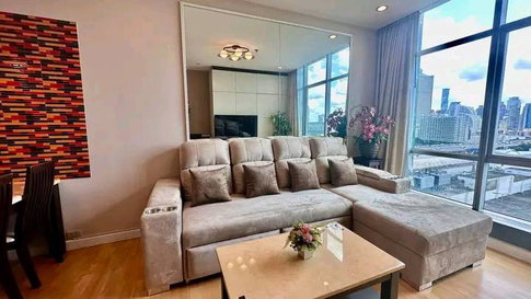 2Bed | 2Bath | BTS Krung Thon Buri | 93sqm | THB 50,000/mo | Fl.12 — Baan Sathorn Chaopraya Bangkok