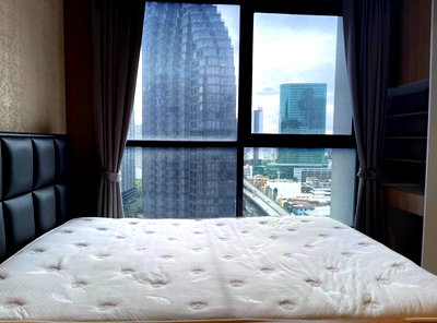 Condos for rent : 1Bed | 1Bath | MRT Phra Ram 9 | 21sqm | THB 18,000/mo | Fl.19 — Ideo Mobi Rama 9 Bangkok