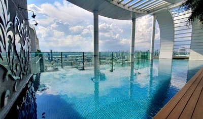 คอนโดให้เช่า : 2 ห้องนอน | 2 ห้องน้ำ | BTS On Nut | 66 ตร.ม. | 40,000 บาท/เดือน | ชั้น 28 — Rhythm Sukhumvit 50 กรุงเทพฯ