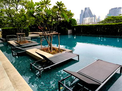 Condos for rent : 1Bed | 1Bath | MRT Hua Lamphong | 45sqm | THB 35,000/mo | Fl.25 — The Room Rama 4 Bangkok