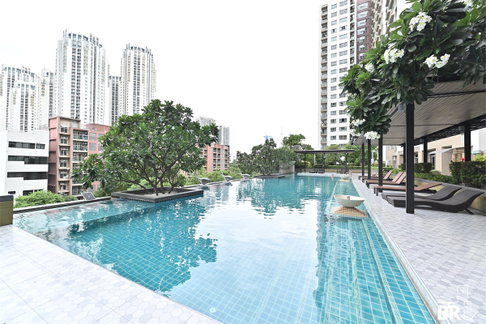 1Bed | 1Bath | MRT Phra Ram 9 | 37sqm | THB 16,000/mo | Fl.7 — Lumpini Place Rama 9 Bangkok