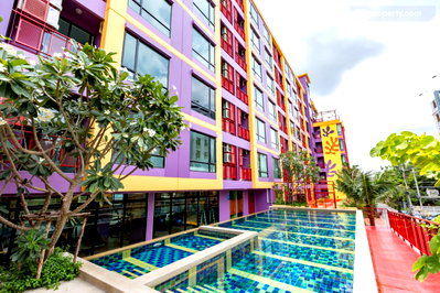 Condos for rent : 2Bed | 2Bath | MRT Huai Khwang | 90sqm | THB 18,000/mo | Fl.3 — Huai Khwang Bangkok