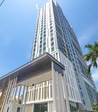 1Bed | 1Bath | BTS Pak Nam | 31sqm | THB 11,000/mo | Fl.19 — Knightsbridge Sky River Ocean Bangkok
